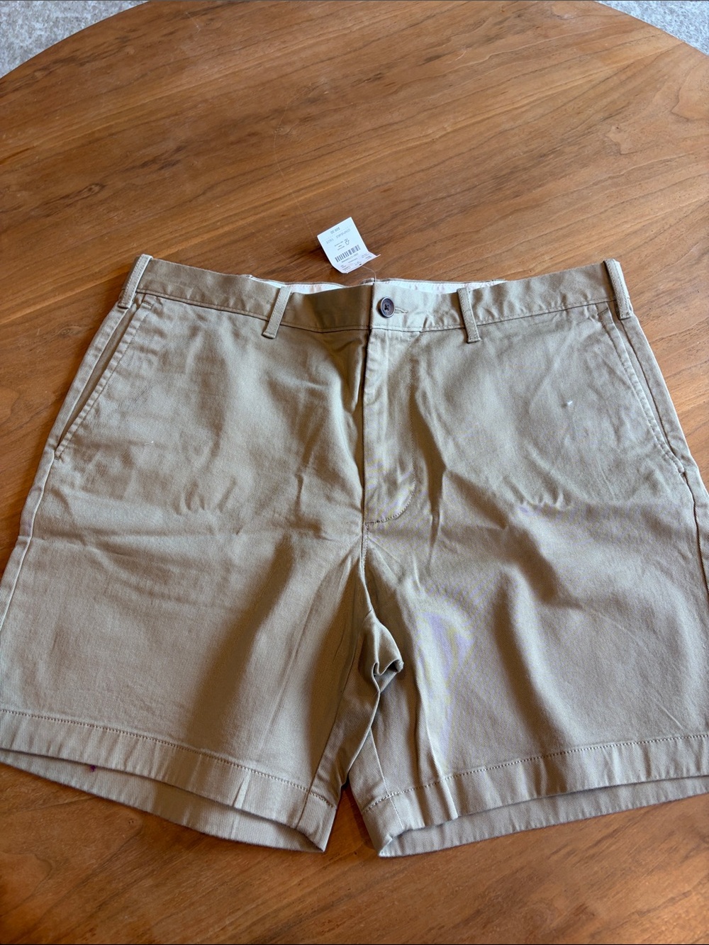 Classic Khaki Cotton Shorts